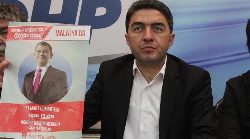 Chp Grup Başkanvekili &Ouml;zg&uuml;r &Ouml;zel Malatya&rsquo;ya Geliyor