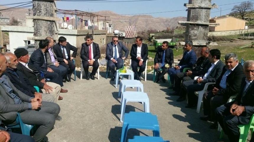 Saklı K&ouml;y&uuml;nde Taziye Evinin Temeli Atıldı