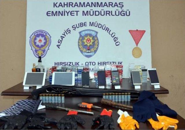 Kahramanmaraş'ta, Hırsızlık Şüphelisi 5 Kişi Yakalandı