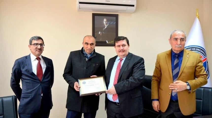 Osb&rsquo; De Ki &Ccedil;alışmalara Destek Veren İşletmelere Tebrik