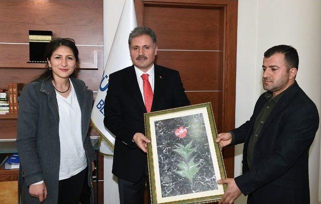 Darende Yenice Ortaokulu Öğrencilerinden Başkan Çakır’a Ziyaret