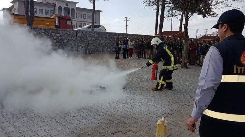 Biga İtfaiyesinden Tatbikat Mesaisi