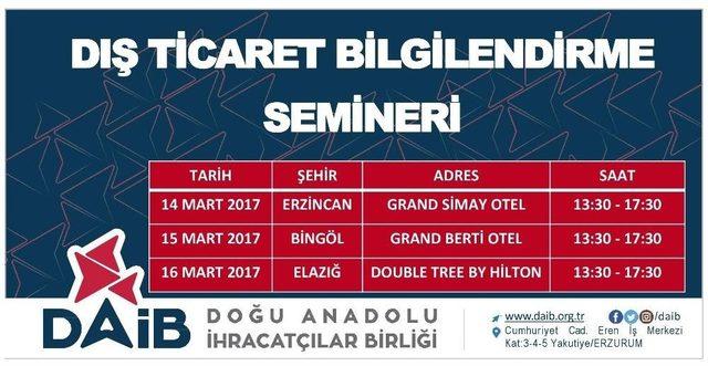 İhracatçı Firmalar İçin Dış Ticaret Seminerleri Düzenlenecek