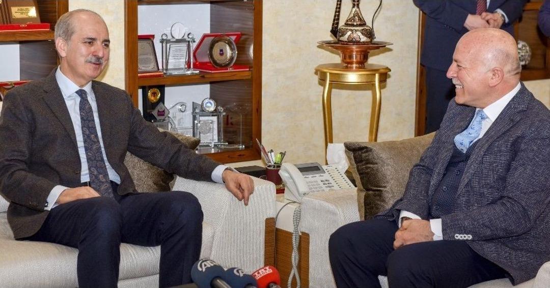 Başbakan Yardımcısı Kurtulmuş&rsquo;tan Başkan Sekmen&rsquo;e Ekonomi &Ouml;vg&uuml;s&uuml;