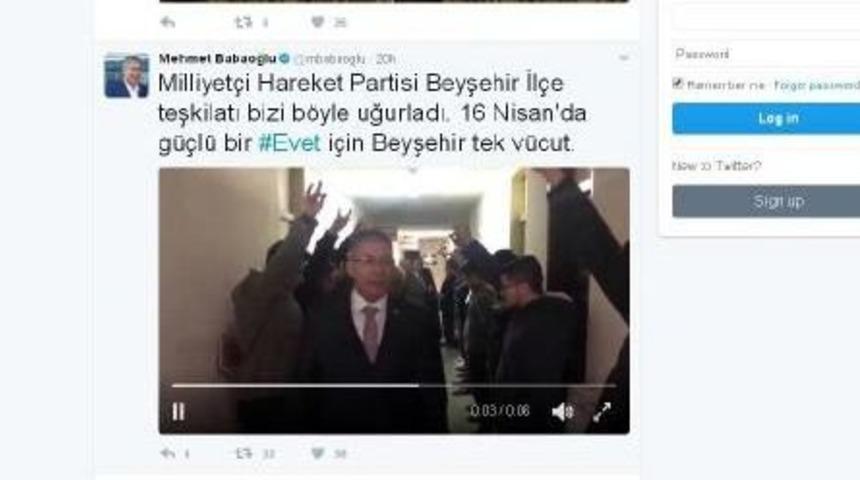 Ak Partili Babaoğlu'nu, Mhp'liler 'bozkurt' Selamı Ile Karşıladı