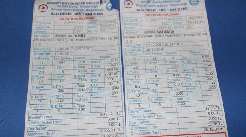 Bakkala 10 Bin Tl&rsquo;lik Su Faturası Şoku