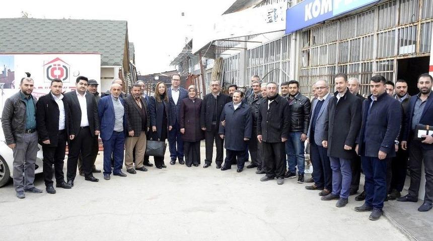 Ak Parti Heyetinden Meram Sanayi Esnafına Ziyaret