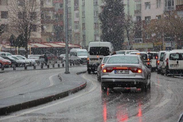 Konya’da Mart Ayında Kar Sürprizi