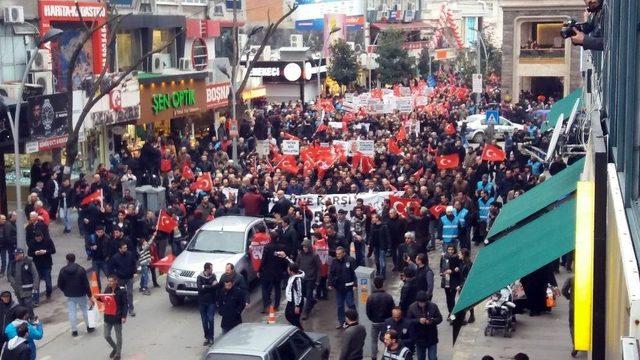 Sakarya’da Stk’lardan Avrupa’ya Tepki Yürüyüşü