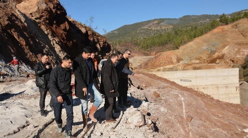 Coşkun, Alanya Yenik&ouml;y Baraj İnşaatını İnceledi