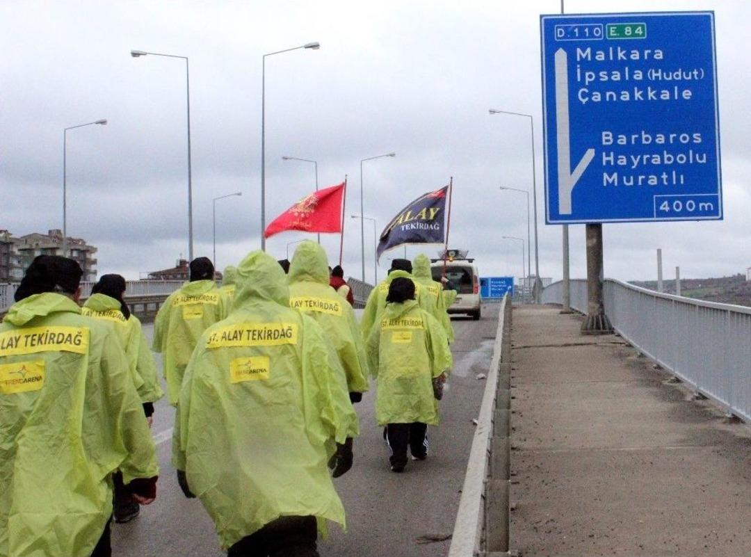 57. Alay Y&uuml;r&uuml;y&uuml;ş Komitesi &Ccedil;anakkale&rsquo;ye Uğurlandı