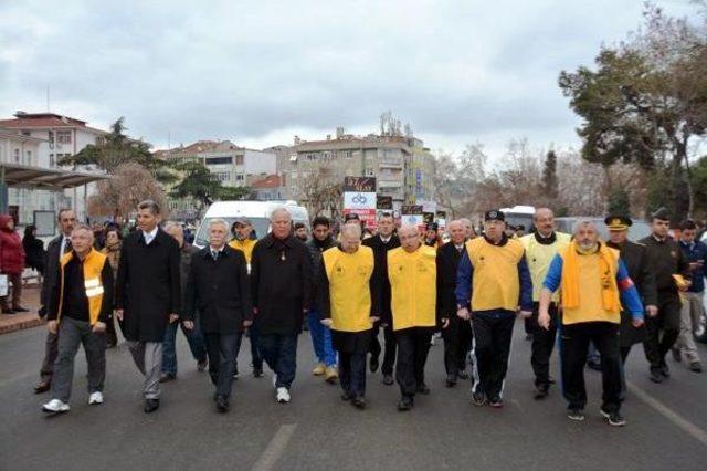 Tekirdağ'dan 57'nci Alay'ı Temsil Eden 57 Gönüllü, Çanakka'ye Uğurlandı