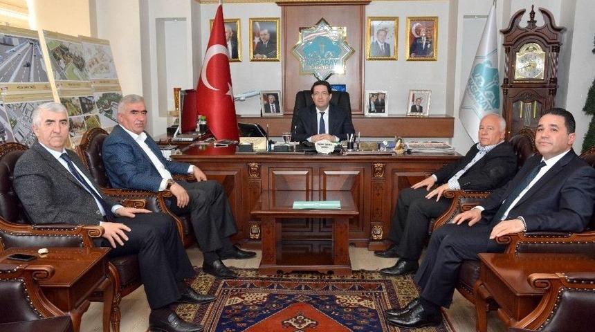 Mhp Ve &Uuml;lk&uuml; Ocakları&rsquo;ndan Başkan Yazgı&rsquo;ya Destek Ziyareti