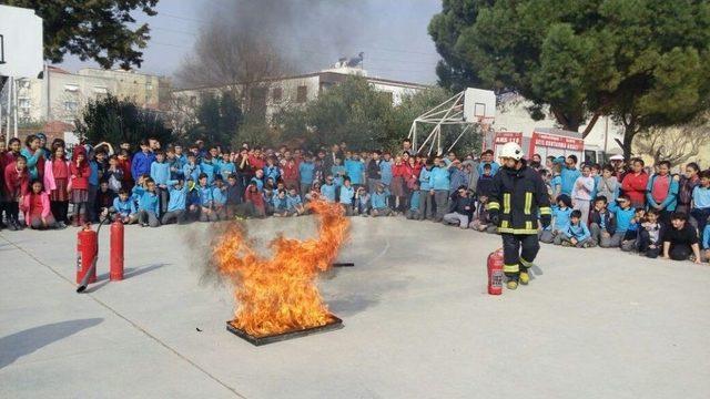 Akhisar’da 25 Okula Yangın Eğitimi