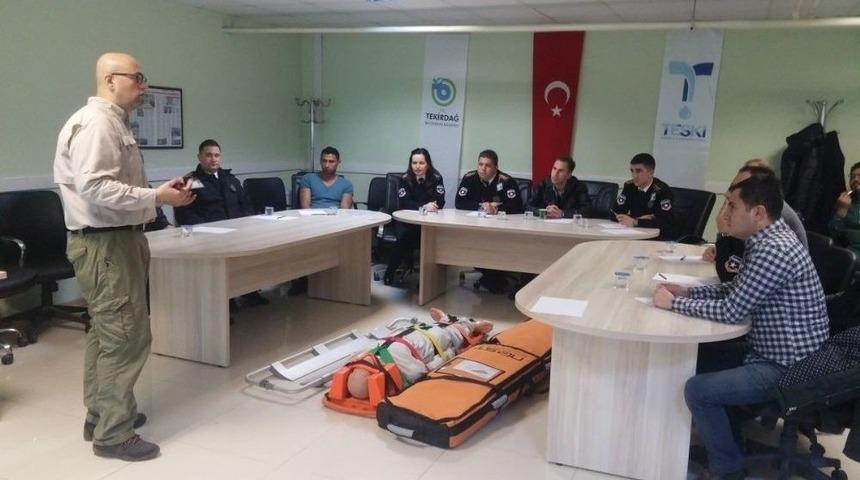 Teski Personeline &lsquo;hasta, Yaralı Taşıma Teknikleri Eğitimi&rsquo; Verildi