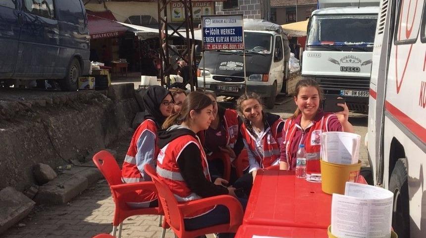 İğdir K&ouml;y&uuml;nde Kan Bağışı Kampanyası D&uuml;zenlendi