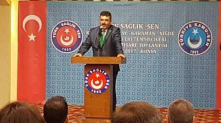 T&uuml;rk Sağlık-sen Niğde Şube Başkanı Adnan &Ouml;zer;