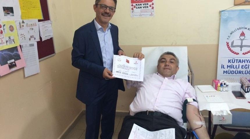 Başkan Fatih &Ccedil;alışkan&rsquo;dan Kan Bağışına Destek