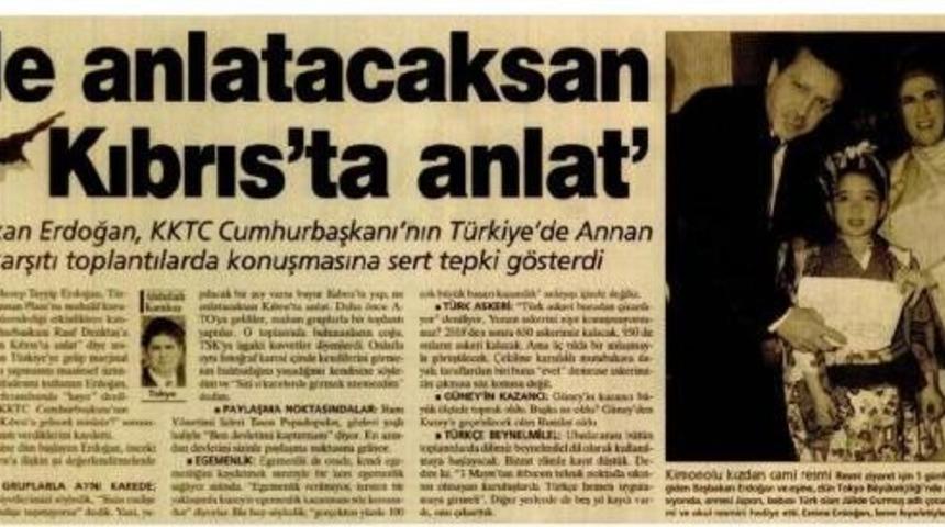 Metin Feyzioğlu: "ne Anlatacaksan Kıbrıs'ta Anlat !"