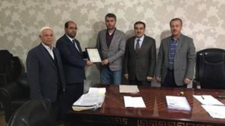 Türkiye Diyanet Vakfından Çallı Ailesine Teşekkür Belgesi