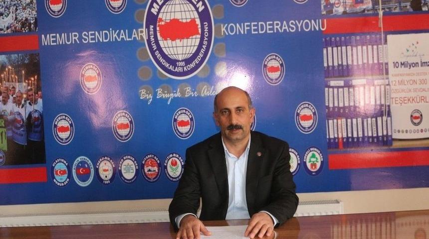 Memur-sen İl Temsilcisi S&uuml;leyman G&uuml;m&uuml;şer: