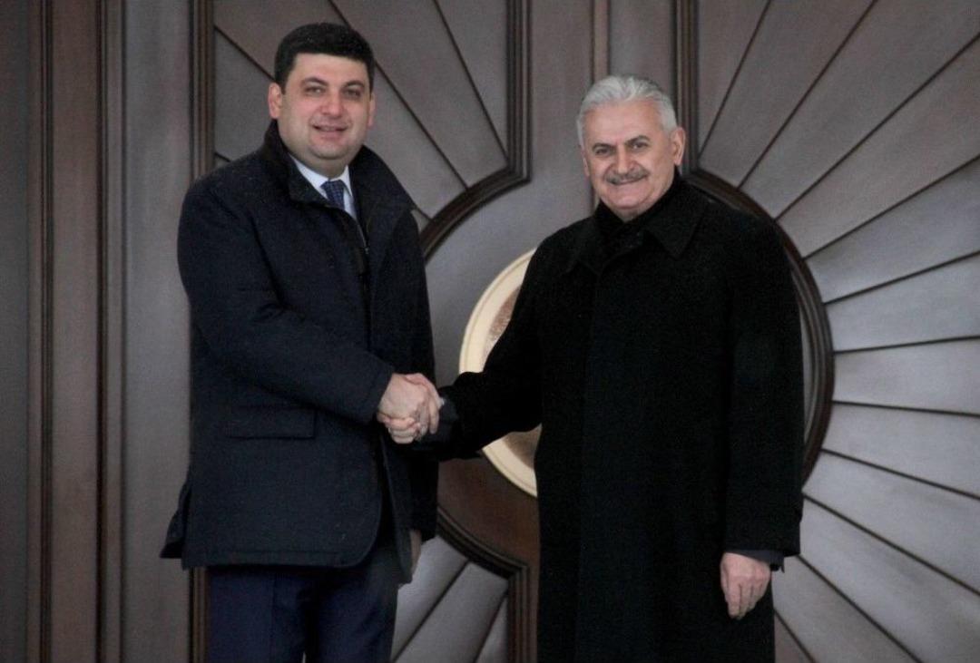 Başbakan Yıldırım, Ukrayna Başbakanı Groysman&rsquo;ı Resmi T&ouml;renle Karşıladı