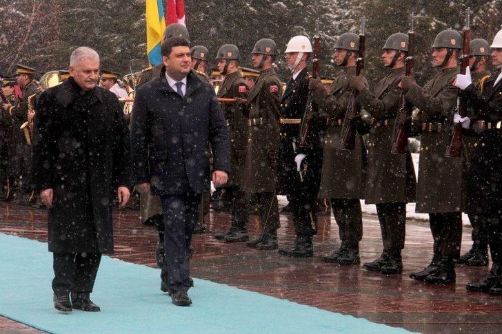 Başbakan Yıldırım, Ukrayna Başbakanı Groysman’ı Resmi Törenle Karşıladı G4
