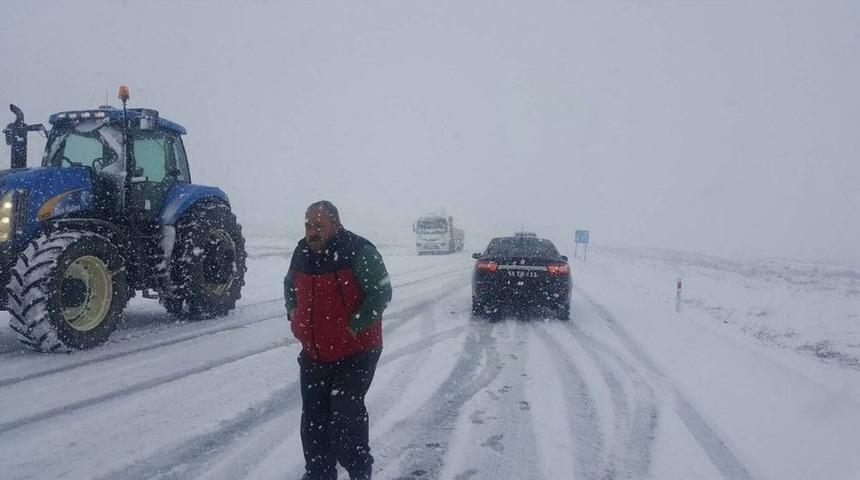 Niğde&rsquo;de Kar Yağışı