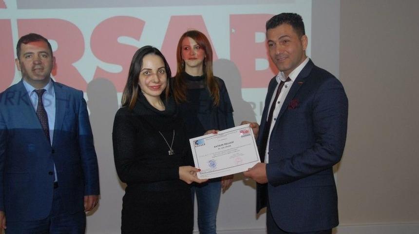 T&uuml;rsab Adana Byk&rsquo;dan 60 Girişimciye Sertifika