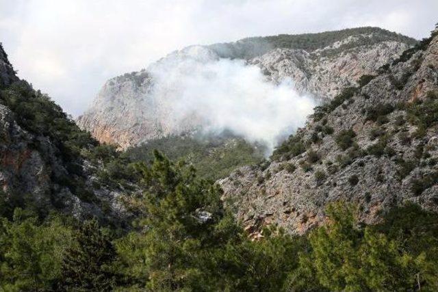 Antalya'da Korkutan Orman Yangını