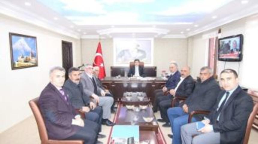 Muhtarlarından Kaymakam Erat&rsquo;a Ziyaret
