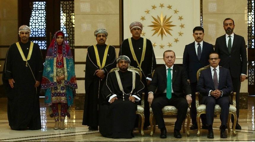 Cumhurbaşkanı Erdoğan, Umman Sultanlığı B&uuml;y&uuml;kel&ccedil;isini Kabul Etti