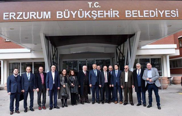 Erzurum Kent Konseyi’nden Başkan Sekmen’e Ziyaret