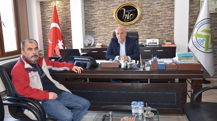 Mhp İl&ccedil;e Başkanından Belediyeye Ziyaret
