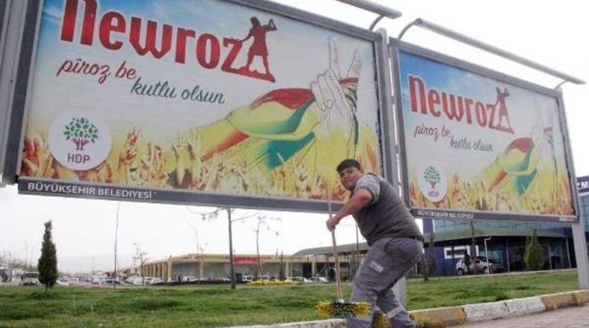 Şanlıurfa&rsquo;Da, Nevruz Afişleri Toplatıldı