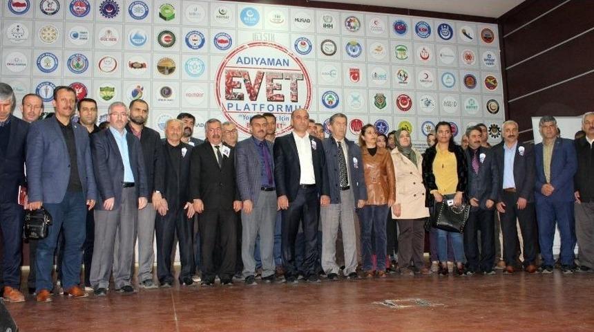 Adıyaman&rsquo;daki Stk&rsquo;lar Referanduma &lsquo;evet&rsquo; Diyor