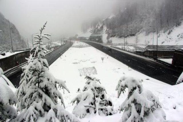 Bolu Dağı'nda 15 Santim Kar