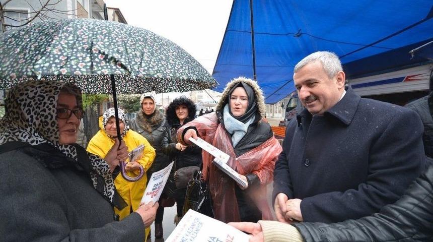 Başkan Baran, &lsquo;evet&rsquo; Kampanyası İ&ccedil;in Mahalle Turunda