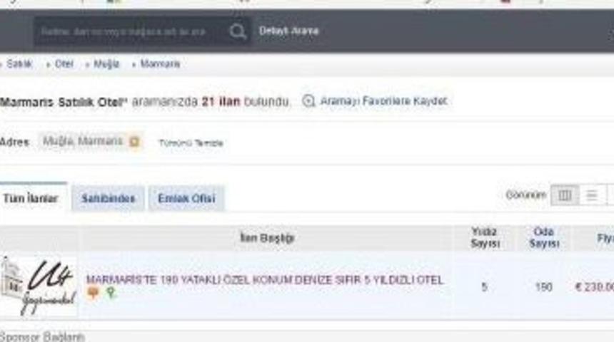 Kayyum Atanan Marmaris'teki Otel, Internetten Satışa &Ccedil;ıkartıldı