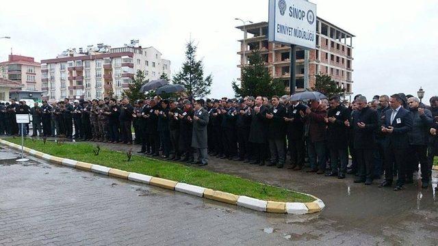 Sinop’ta Kazada Ölen Polis İçin Tören Düzenlendi