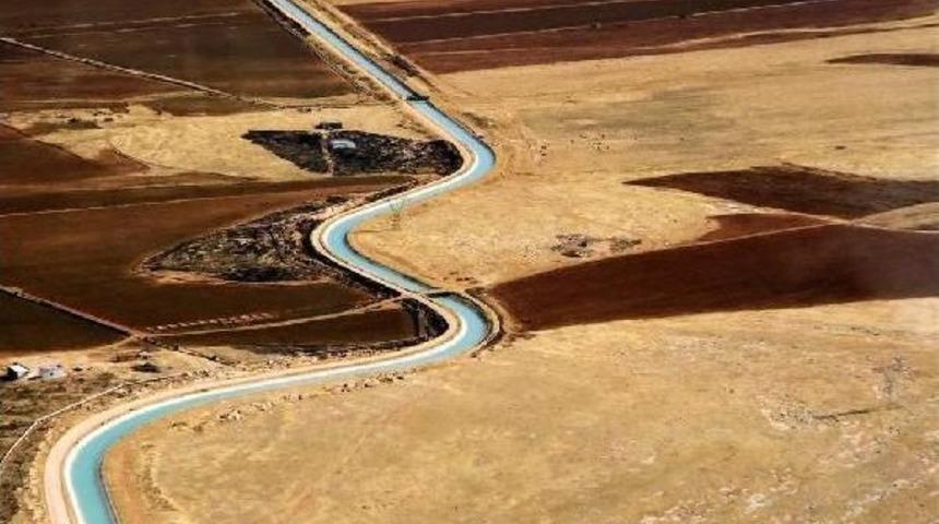 Atat&uuml;rk Barajı G&ouml;l&uuml;'nden Mardin'e Su Sağlayacak Kanalda Sona Gelindi