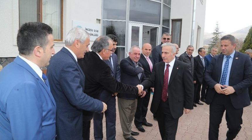 Vali Kam&ccedil;ı İncesu Osb&rsquo;de Sanayicilerle Bir Araya Geldi