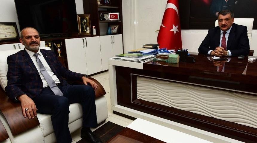 M&uuml;siad Şube Başkanı Kalan&rsquo;dan Başkan G&uuml;rkan&rsquo;a Ziyaret