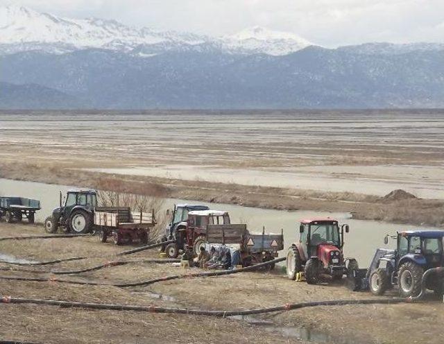 Seydişehir’De Ekili Araziler Sular Altında Kaldı