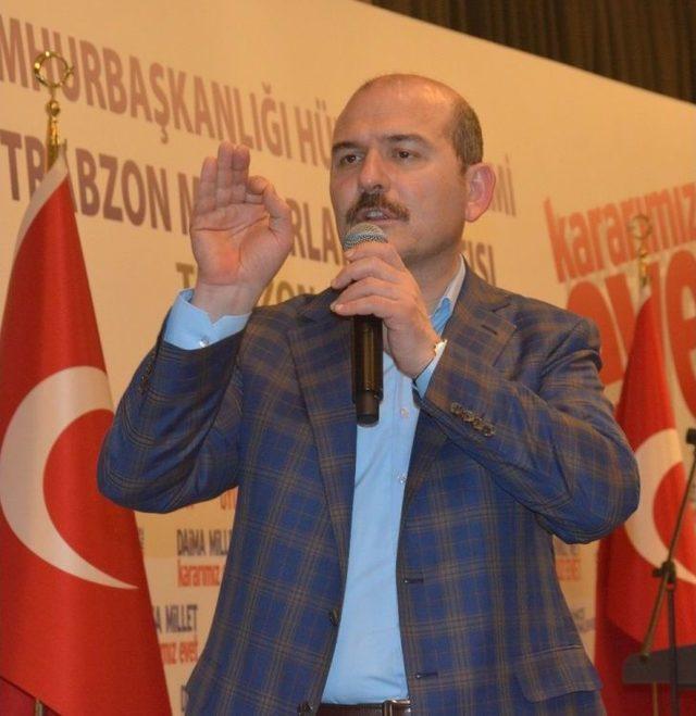 Bakan Soylu Trabzon’da Muhtarlarla Buluştu