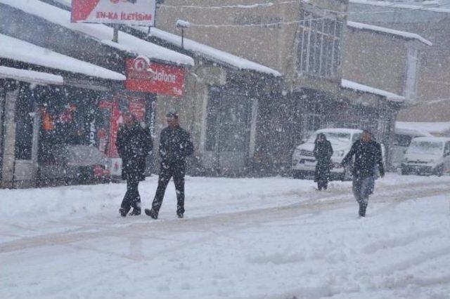 Hakkari'de Kar Yolları Kapattı (2)