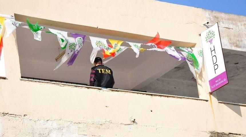 Milas&rsquo;ta Polis Hdp Binasını Aradı