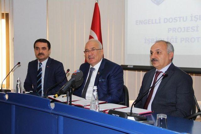 Büyükşehir Belediyesi İle Mersin Esob Arasında Engelli Dostu İşletmeler Protokolü İmzalandı