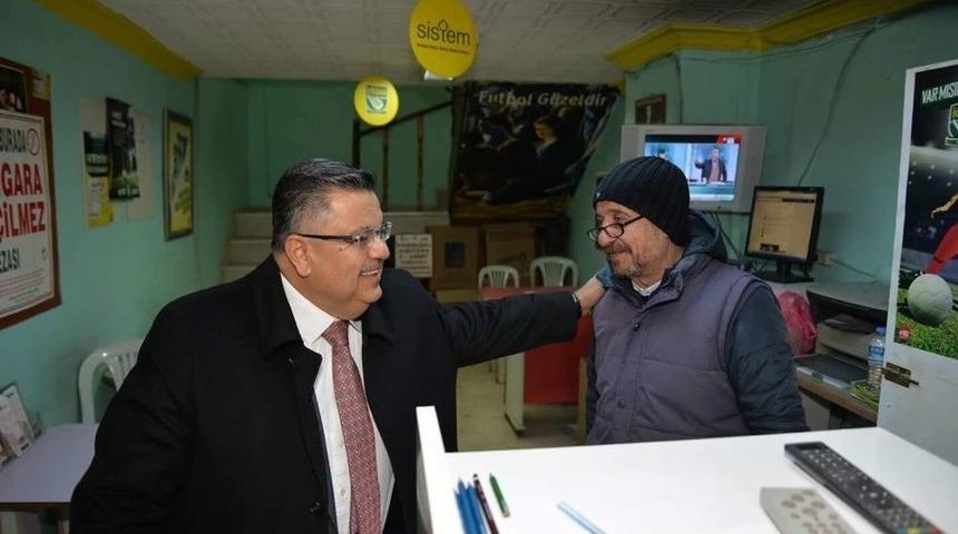 Başkan Yağcı&rsquo;nın Esnafı Referandum Bilgilendirmesi Devam Ediyor