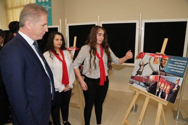 Sivas’ta Lise Öğrencileri 15 Temmuz Sergisi Açtı 1